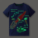 Camiseta Infantil Fluorescente Dino Animais