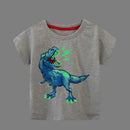 Camiseta Infantil Fluorescente Dino Animais