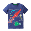 Camiseta Infantil Fluorescente Dino Animais